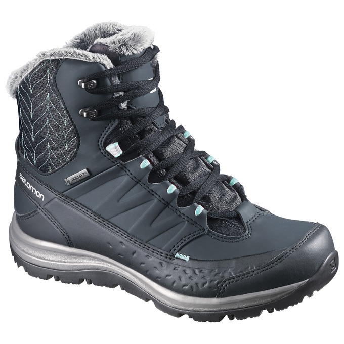 Salomon KAÏNA MID GTX® Botas De Invierno Hombre - Azul Marino - Colombia (08264-SZGC)